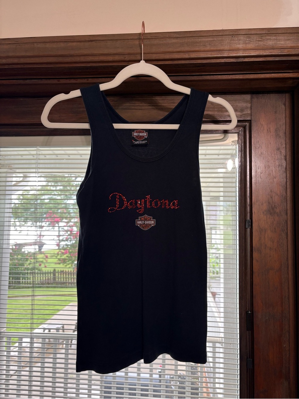Harley-Davidson Black Daytona Rhinestone Tank Top